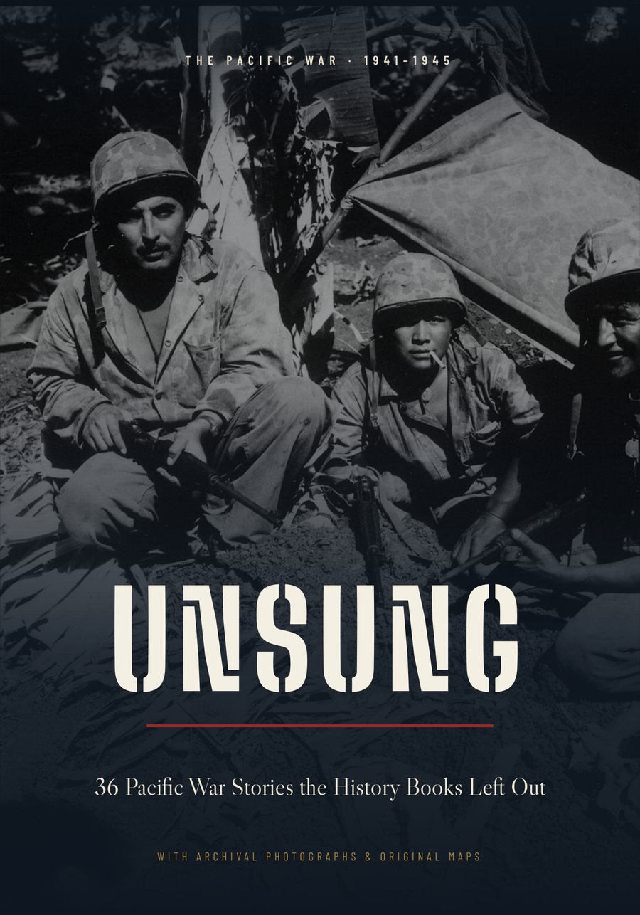 The cover of UNSUNG: Navajo Marines of the first assault wave on Saipan, June 1944.
