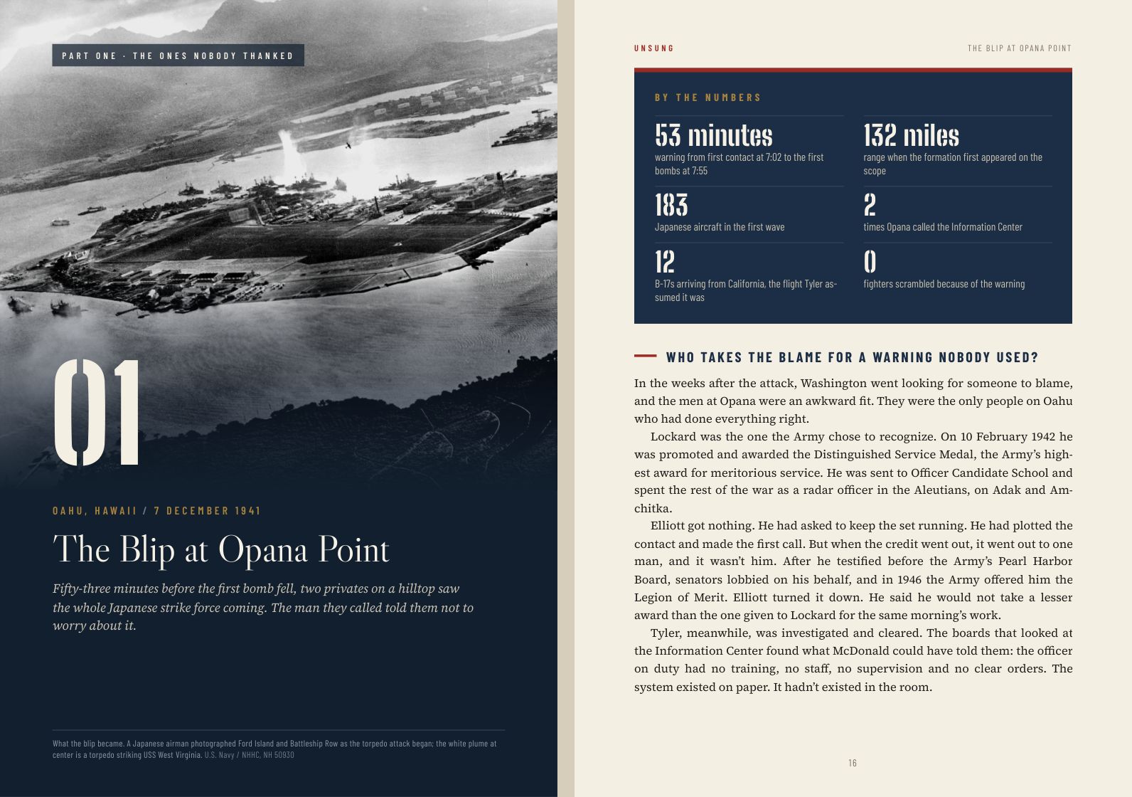 Two pages from chapter 1: the full-page opener, and the By the Numbers panel.